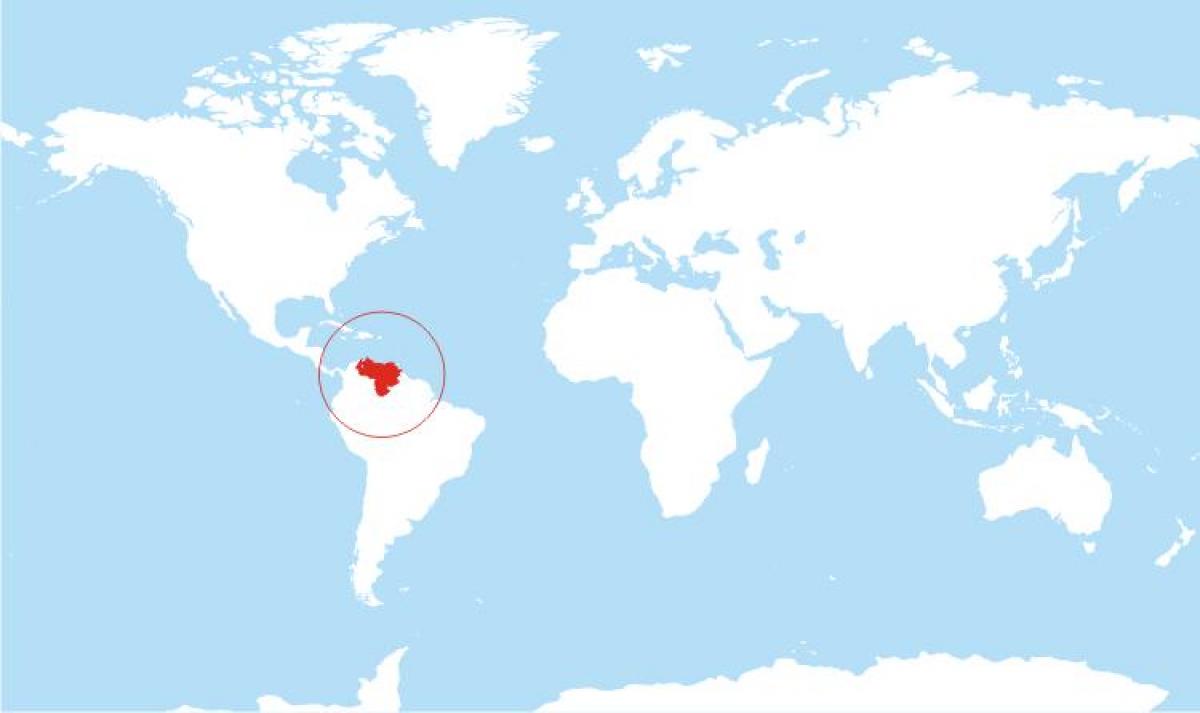 carte du venezuela emplacement sur le monde