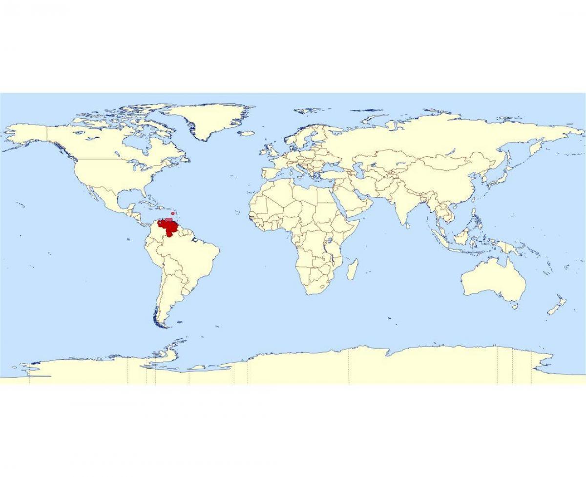 venezuela emplacement dans la carte du monde