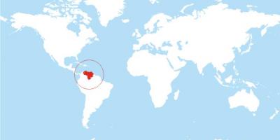 Carte du venezuela emplacement sur le monde