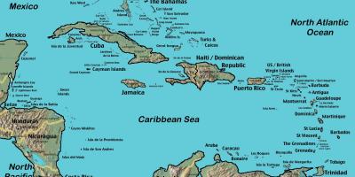 Les îles au large du venezuela carte
